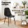 Artiss 5pc Foldable Dining Table and Chairs Set Black White 150cm Gateleg with Drawers and PU Chairs