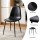 Artiss 5pc Foldable Dining Table and Chairs Set Black White 150cm Gateleg with Drawers and PU Chairs
