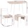 Artiss 5-Piece Foldable Dining Set – Natural White, Space-Saving Scandi Design, MDF & Powder-Coated Metal, 120cm Table