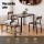 Artiss 4-Piece Rustic Brown Dining Table Set with Bench & Chairs, MDF & Metal Frame, Space-Saving, Versatile Design