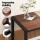 Artiss 4-Piece Rustic Brown Dining Table Set with Bench & Chairs, MDF & Metal Frame, Space-Saving, Versatile Design