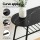 Artiss 3PC Black Marble Dining Set with Wine Rack - Compact Bistro Table with 2 Chairs, Modern Oval Design, Space-Saving