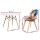 Artiss 5-Piece Dining Set – 100cm White Round MDF Table with Solid Beech Wood Legs and 4 Eiffel DSW Chairs