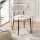 Artiss 200cm Extendable Dining Table Set with 4 Sherpa Fabric Chairs White MDF Seats 4-6 Space-Saving