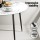 Artiss Marble Finish Dining Set: Round Table & 4 Black Chairs, Modern Design, Sturdy Metal Legs, Easy Assembly