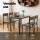 Artiss 5-Piece Rustic Brown Dining Table Set: Compact Design, Ergonomic Chairs, Powder-Coated Metal Frame, 110x70cm