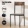 Artiss 5-Piece Rustic Brown Dining Table Set: Compact Design, Ergonomic Chairs, Powder-Coated Metal Frame, 110x70cm