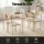 Artiss 5-Piece Scandi Dining Set, Compact 110cm Table & Chairs, Natural Beige, MDF & Metal, Nordic Style, Space-Saving