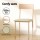 Artiss 5-Piece Scandi Dining Set, Compact 110cm Table & Chairs, Natural Beige, MDF & Metal, Nordic Style, Space-Saving