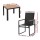 Gardeon 5PCS Outdoor Dining Set - Steel & WPC Table, Textilene Chairs, UV/Weather Resistant, 80cm Black Bistro Furniture