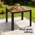 Gardeon 5PCS Outdoor Dining Set - Steel & WPC Table, Textilene Chairs, UV/Weather Resistant, 80cm Black Bistro Furniture