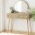 Artiss Dressing Table Set, Rattan, Rubberwood, 90cm, Pine, with Mirror and Storage Drawers, Easy Assembly