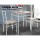 Artiss Machal 3-Piece Dining Set - Natural Oak, Industrial Design, Particle Board & Steel, 70cm Table, Easy to Clean