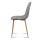 Artiss Adamas 4-Piece Dining Chair Set - Light Grey Faux Linen, Curved Slope Design, Iron Legs, 150kg Capacity