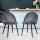 Artiss Velvet Dining Chairs Set of 2 - Dark Grey, Solid Iron Legs, 150kg Capacity, Anti-Slip, 48x49x78cm, Easy Assembly