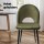 Artiss Loren Velvet Dining Chairs Set of 2 - Green & Black, 48x48x81cm, Plywood Frame, Metal Legs, 1-Year Warranty