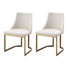 Artiss Balen Dining Chairs Set of 2 - Beige Linen Fabric, Sturdy Plywood Frame, Metal Legs, 150KG Capacity, 47x53x86cm Artiss Balen Dining Chairs Set of 2 - Beige Linen Fabric, Sturdy Plywood Frame, Metal Legs, 150KG Capacity, 47x53x86cm