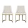 Artiss Balen Dining Chairs Set of 2 - Beige Linen Fabric, Sturdy Plywood Frame, Metal Legs, 150KG Capacity, 47x53x86cm