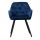 Artiss Dining Chairs Set of 2 Velvet Diamond Tufted Armchair Blue, Plush Upholstery, Steel Legs, 150kg Capacity