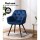 Artiss Dining Chairs Set of 2 Velvet Diamond Tufted Armchair Blue, Plush Upholstery, Steel Legs, 150kg Capacity