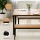 Artiss 3-Piece Dining Set: Natural Oak Table & Benches, Space-Saving Metal Frame, 110cm x 70cm, Scandinavian Style