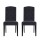 Artiss Dansk Dining Chairs Set of 2 - Dark Grey Linen Parsons Chair with Tufted Back, Foam Padding, Pinewood Frame