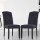 Artiss Dansk Dining Chairs Set of 2 - Dark Grey Linen Parsons Chair with Tufted Back, Foam Padding, Pinewood Frame