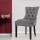 Artiss Cayes Set of 2 Velvet French Provincial Dining Chairs, Grey, 89cm – Elegant, Tufted Design with Solid Wood Legs