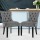 Artiss Cayes Set of 2 Velvet French Provincial Dining Chairs, Grey, 89cm – Elegant, Tufted Design with Solid Wood Legs