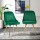 Artiss Velvet Dining Chairs Set of 2, Green, with Gold Splayed Legs - 44x41x80cm, High Resilience Foam, Timeless Design