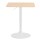 Artiss Aine Bar Table 60cm Pine Wood, Swivel Round Top, Height Adjustable Gas Lift, Steel Base, Counter Dining