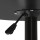Artiss Bar Table, MDF & Steel, 60cm Round, Black, Adjustable Height, 360° Swivel, Indoor/Outdoor Use
