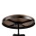 Artiss Adjustable Industrial Bar Table 67-86CM, Round Elm Wood Top, Steel Frame, Dark Brown/Black, Durable Design