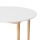 Artiss Demi 108CM Round White Dining Table - Nordic Elegance, Seats 4-6, Durable Pine Legs, Easy Assembly
