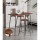Artiss Halle Bar Table, Particleboard & Steel, 120CM, Oak & Black, Rectangular, Elegant Design, 120kg Capacity