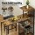 Artiss Industrial Bar Table 122cm Walnut with Wine Rack, Cup Holders, Multi-Level Storage, Metal Frame, MDF Top