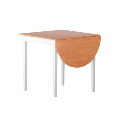 Artiss 1.1M Extendable Dining Table, Sturdy Wood & Particle Board, Seats 2-3, Pine/White, Space-Saving Design Artiss 1.1M Extendable Dining Table, Sturdy Wood & Particle Board, Seats 2-3, Pine/White, Space-Saving Design