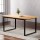 Artiss Eli 6-Seater Dining Table - 150CM Rectangular Wood Grain Top, Industrial Steel Legs, Scratch-Resistant Finish