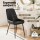 Artiss Retro PU Leather Dining Chairs Set of 4 - Black, Diamond Tufted, Metal Legs, Ergonomic Design, 40x40x88cm