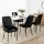 Artiss Retro PU Leather Dining Chairs Set of 4 - Black, Diamond Tufted, Metal Legs, Ergonomic Design, 40x40x88cm