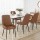 Artiss 4x Brown Retro Dining Chairs - PU Leather, Ergonomic Design, Metal Legs, 40x40x88cm - Kitchen, Cafe, Lounge