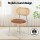 Artiss 2x Brown Dining Chairs - PU Leather Seat, Rattan Back, Ergonomic Design, Metal Legs, 49x50x83cm - Retro Charm