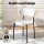 Artiss Set of 4 Sherpa Bouclé Dining Chairs - White, Curvy Backrest, High-Resilience Foam, Metal Legs, 52x47x80cm