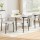 Artiss Set of 4 Sherpa Bouclé Dining Chairs - White, Curvy Backrest, High-Resilience Foam, Metal Legs, 52x47x80cm