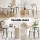 Artiss Set of 6 Sherpa Boucle Dining Chairs White Upholstered Curvy Backrest Thick Padded Seats Metal Legs