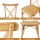 Artiss 2x Rattan Dining Chairs - Rubber Wood Frame, Ergonomic Design, 120kg Capacity, Indoor-Outdoor Use, Natural Finish