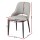 Artiss 1x Dining Chair - Grey & Brown PU Leather, Hollow Back, Ergonomic, Metal Legs, 48x57x82cm, Modern Accent Seating