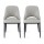 Artiss 2x Grey-Brown Dining Chairs, Hollow Back, PU Leather, Metal Legs, Ergonomic Design, 48x57x82cm, Easy Assembly