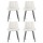 Artiss 4x Beige Velvet Dining Chairs, Tufted Design, Ergonomic, Metal Legs, 51x44x80cm for Kitchen, Lounge, Cafe