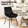 Artiss 2x Velvet Tufted Dining Chairs - Ergonomic, Comfy Padded Seat, Metal Legs, Black, 51x44x80cm, Versatile Style